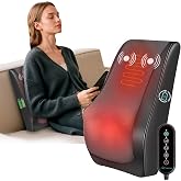 Snailax Shiatsu Back Massager with Heat, Cordless 4D Neck Massage Pillow | 8 Nodes, 3 Vibration Modes, 2500mAh Battery, 2-Hour Runtime, 30-Min Auto-Off, Deep Kneading, Detachable Intensity Flap