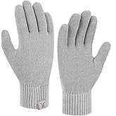 FZ FANTASTIC ZONE Womens Winter Warm Touch Screen Gloves Chenille Elastic Cuffs Knit Gloves for Women Cold Weather Gifts