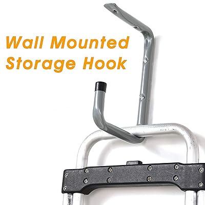 Buy Garage Storage Hooks Wall Ceiling Mounted Heavy Duty Utility Hangers Organizer For Ladder Tools Bicycle Chairs And Hose 4 Pack Grey Online In Turkey B08pfk3771