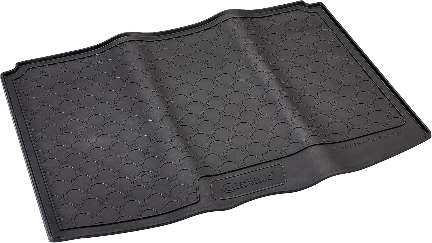 Gledring Rubbasol (Rubber) Boot Mat compatible with Mercedes B-Class W247 2019- (Upper variable floor), Black
