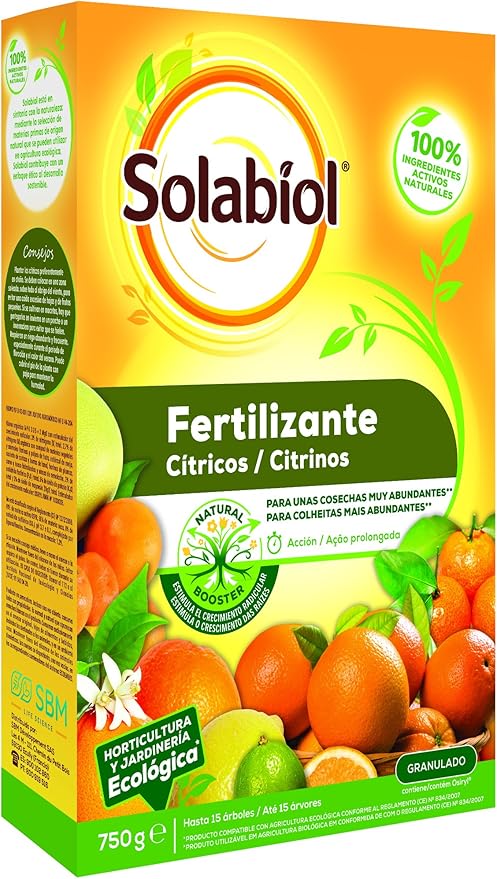 Solabiol Fertilizante cítricos con Ingredientes 100% organicos y ...