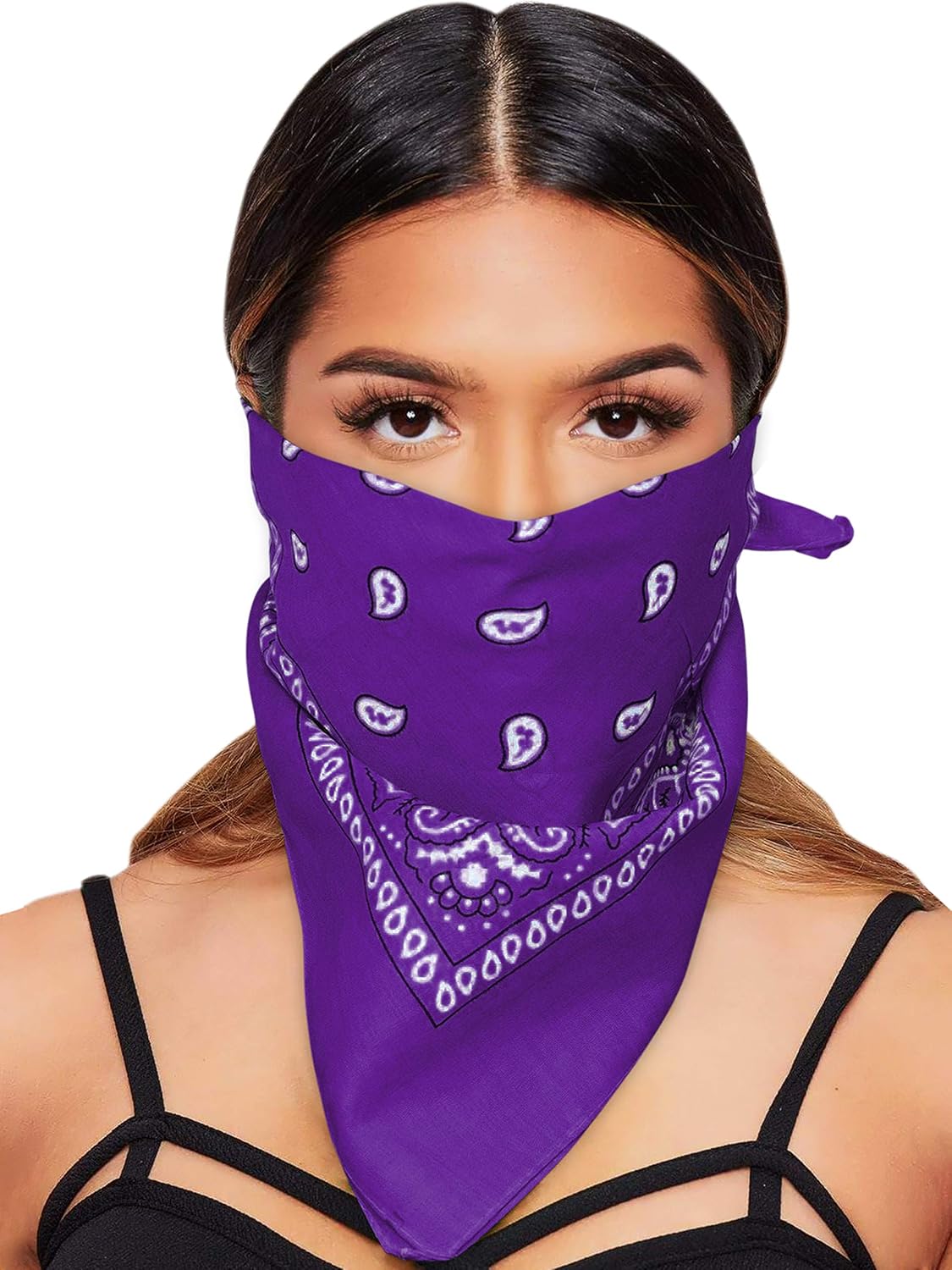 Love My Fashions® Paisley Bandana Cotton Scarf Cowboy & Cowgirl Neck Scarf Accessories for Men and Women Square Neckerchief