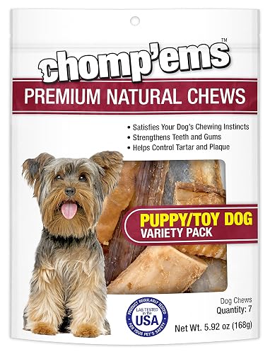 CHOMP 'EMS Variety Pack - Lamb Ears, Pig Ears, Beef Ribs, and More ...