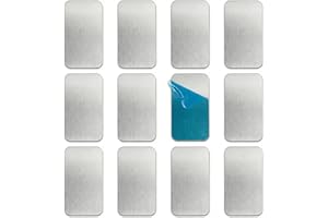 Adhesive Metal Plates for Magnetic Mounting, 16 Pack Sticky Metal Plates for Under Cabinet Lights, Self Adhesive Rectangular 