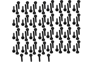 XunLiu 100PCS Grade 14.9 Alloy Steel Hex Socket Head Cap Screws Allen Wrench Drive Knurled Screws Black M2 10MM