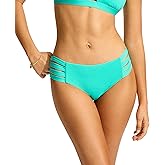 Seafolly Womens Multi Strap Hipster Full Coverage Bikini Bottom Swimsuit
