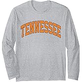 Vintage Tennessee Orange Men Tennessee Women Retro Orange TN Long Sleeve T-Shirt
