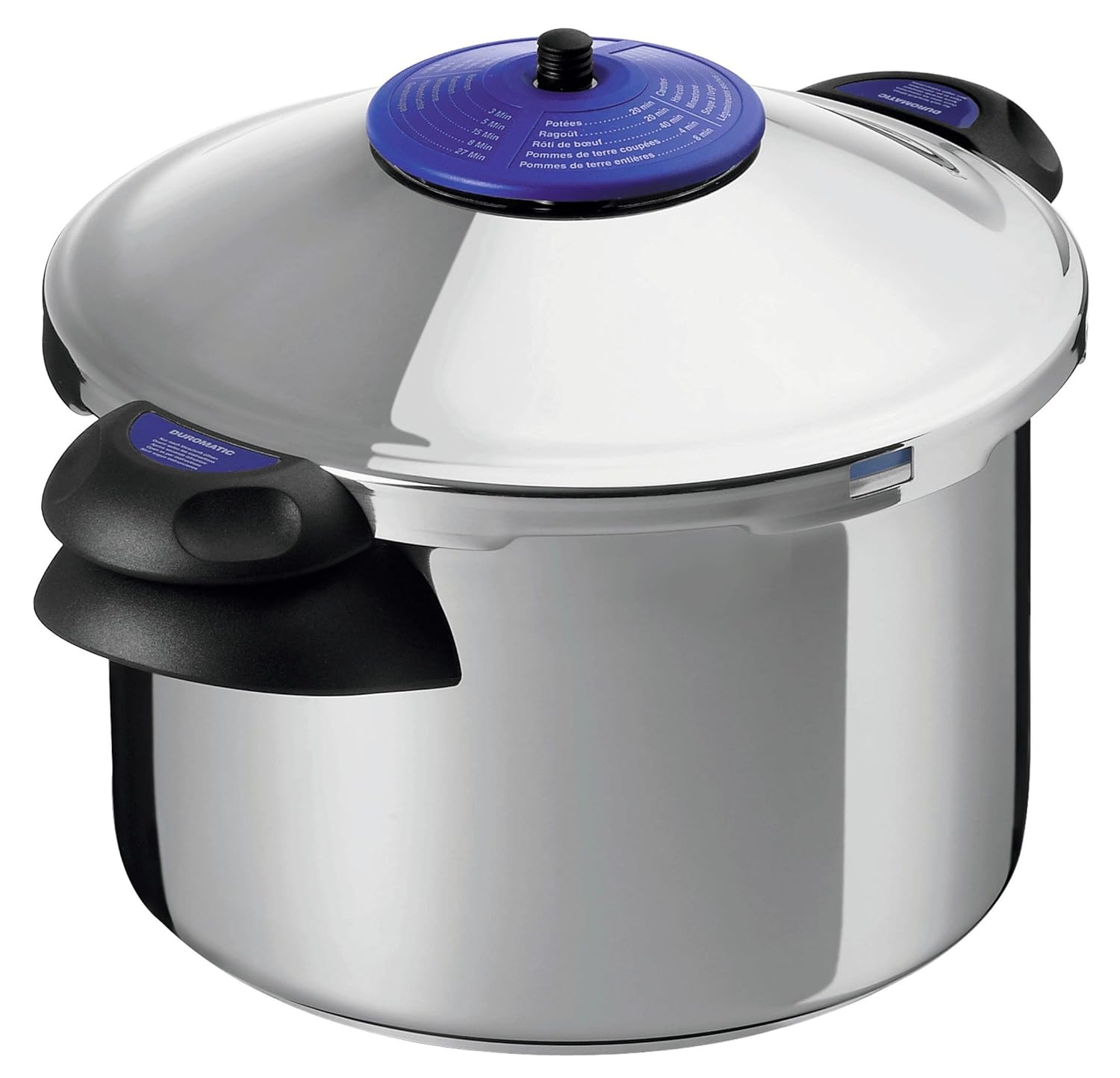 Kuhn Rikon Duromatic Supreme Stainless Steel Pressure Cooker with Side