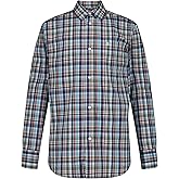 Izod Boys Long Sleeve Plaid Button-Down Dress Shirt