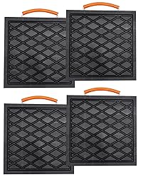 12 X 12 X 1 inchs Non-Slip Rv Jack Pads, 4 Pack