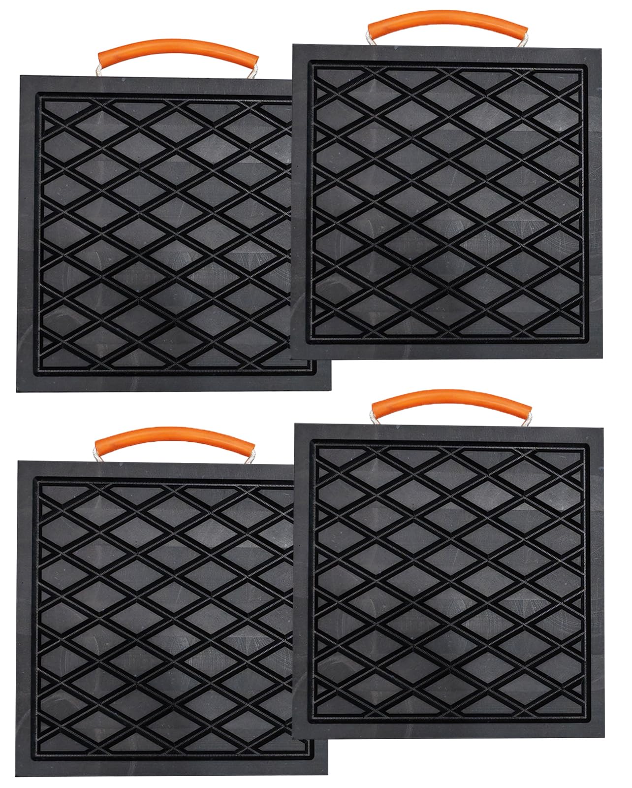 12 X 12 X 1 inchs Non-Slip Rv Jack Pads, 4 Pack