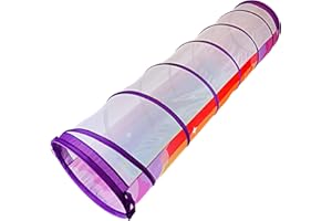 NARMAY® Play Tunnel Rainbow Sky Pop Up Tunnel for Kids Indoor/Outdoor Crawl - 48 Dia. x 183 cm