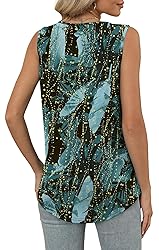 OFEEFAN Womens Tops Summer Clothes Resort Wear for