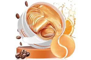 LANBENA Vitamin C Under Eye Patches for Dark Circles and Puffy Eyes, Cooling Eye Masks for Eye Bags, Fine Lines & Wrinkles Reduce, Anti-Aging, with Niacinamide Hydra-Gel Collagen-30 Pairs