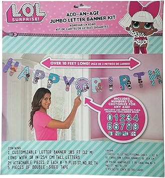 Amazon Com L O L Surprise Add An Age Banner 1 Pieces Made
