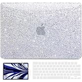 AKIT Sparkly Case for MacBook Air 13.6" 2026 2025-2022 (M4 M3 M2, A3240 A3113 A2681), Glossy Glitter [Anti-Fade & IMD Anti-Cracking] Hard Shell Cover with Keyboard Skin & Screen Protector, Colorful