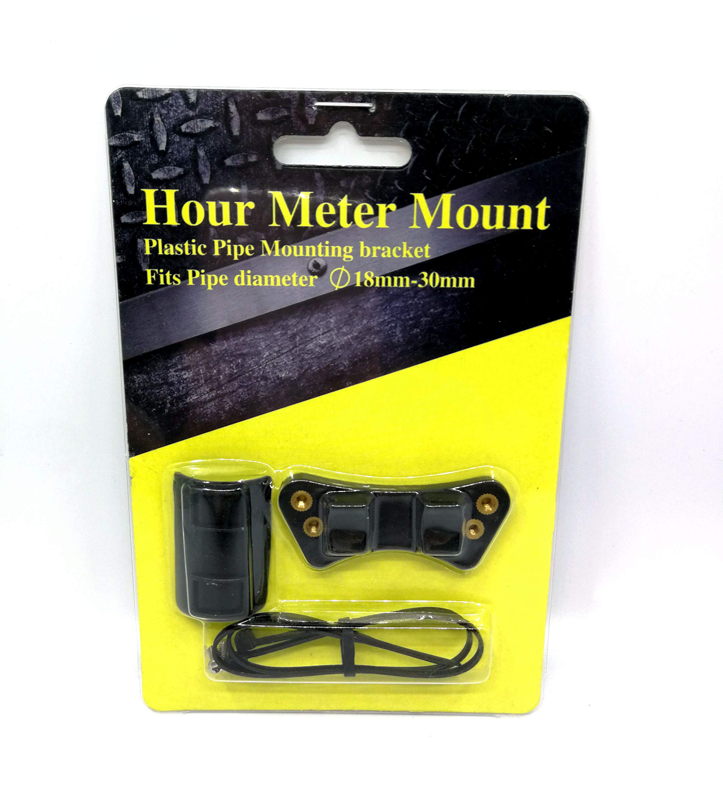 Jayron HMB005 Plastic Pipe Bracket Hour Meter Mount