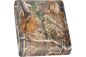 Camohute Camo Netting, Camouflage Netting, Quiet Mesh Sunshade, Fence Canopy Nets, See Through, Lightweight, Great for Concealment, Hunting, Shooting, Tree Stand, Car Cover, Photography, Decoration