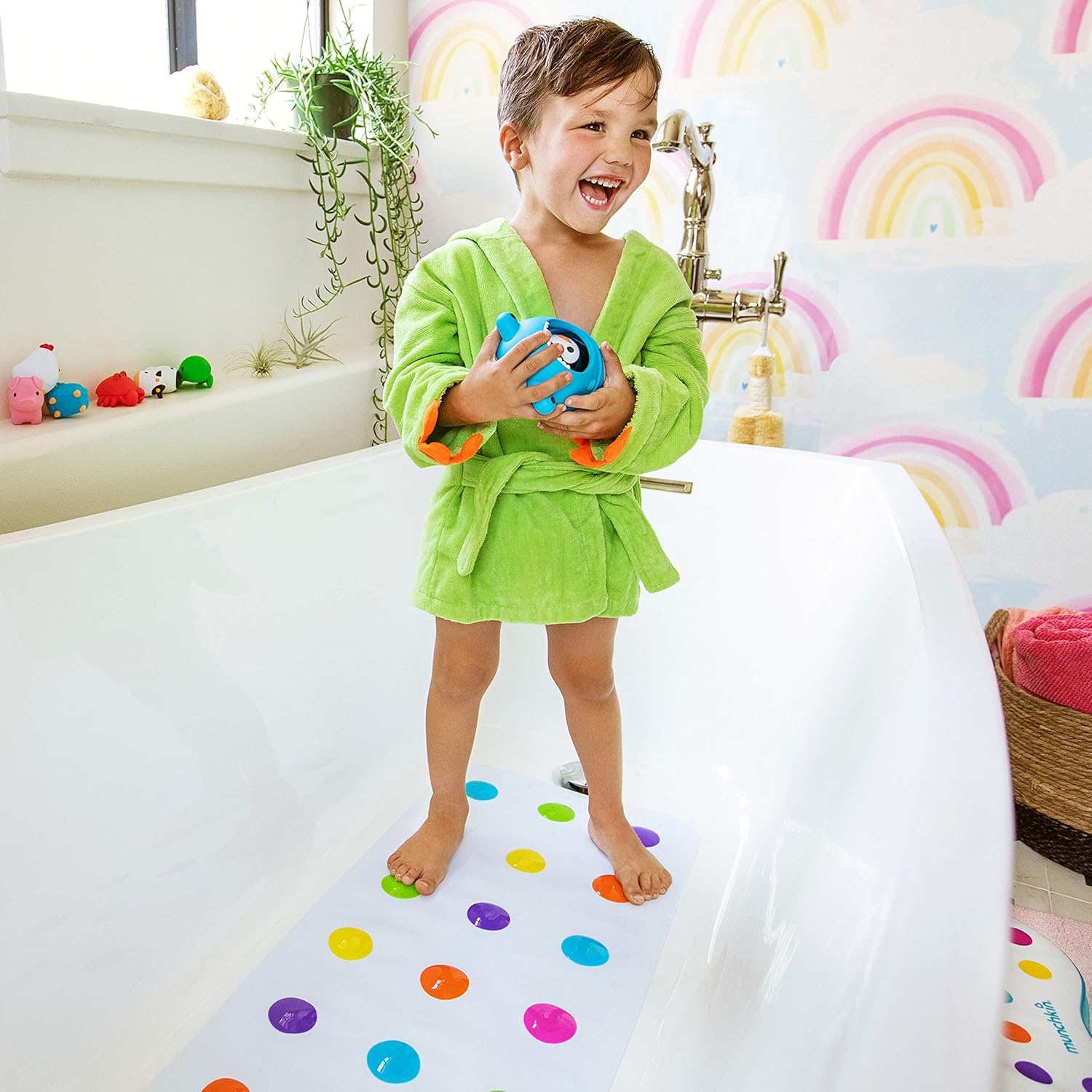 Munchkin Dandy Dots Bath Mat: Baby
