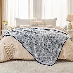 EMME Sherpa Blanket Twin Size Fleece Throw