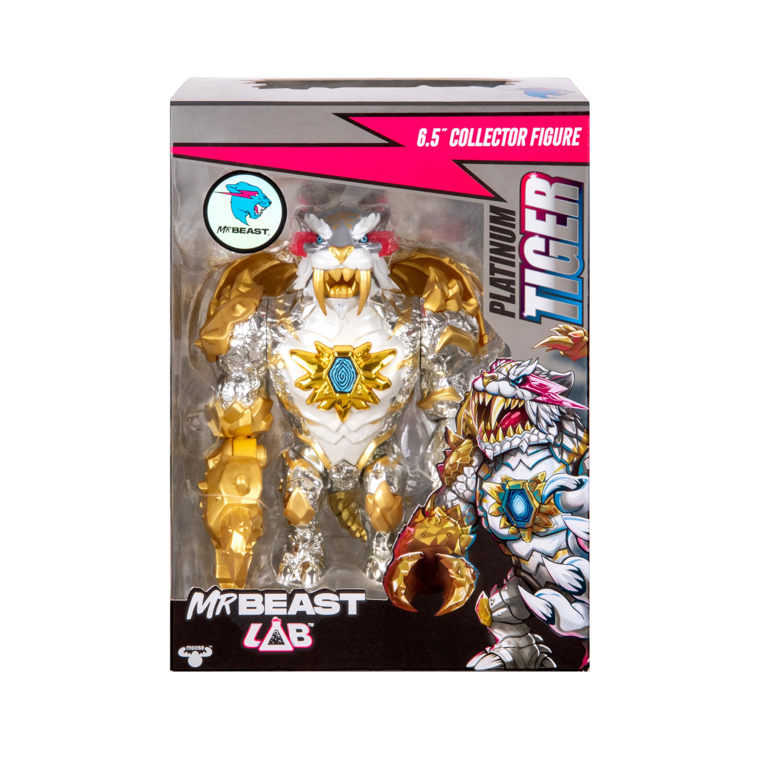 MrBeast Lab Apex Beast Tiger Collector Figure, 6.25