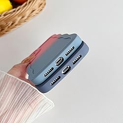 Caseative for iPhone 11 Case,Solid Color Curly Wave