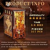 MiniCity Book Nook Kit Roaring Twenties Speakeasy DIY 3D Wood LED Light view 2