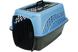 Petmate Medium 2-Door Top Load Pet Kennel Blue