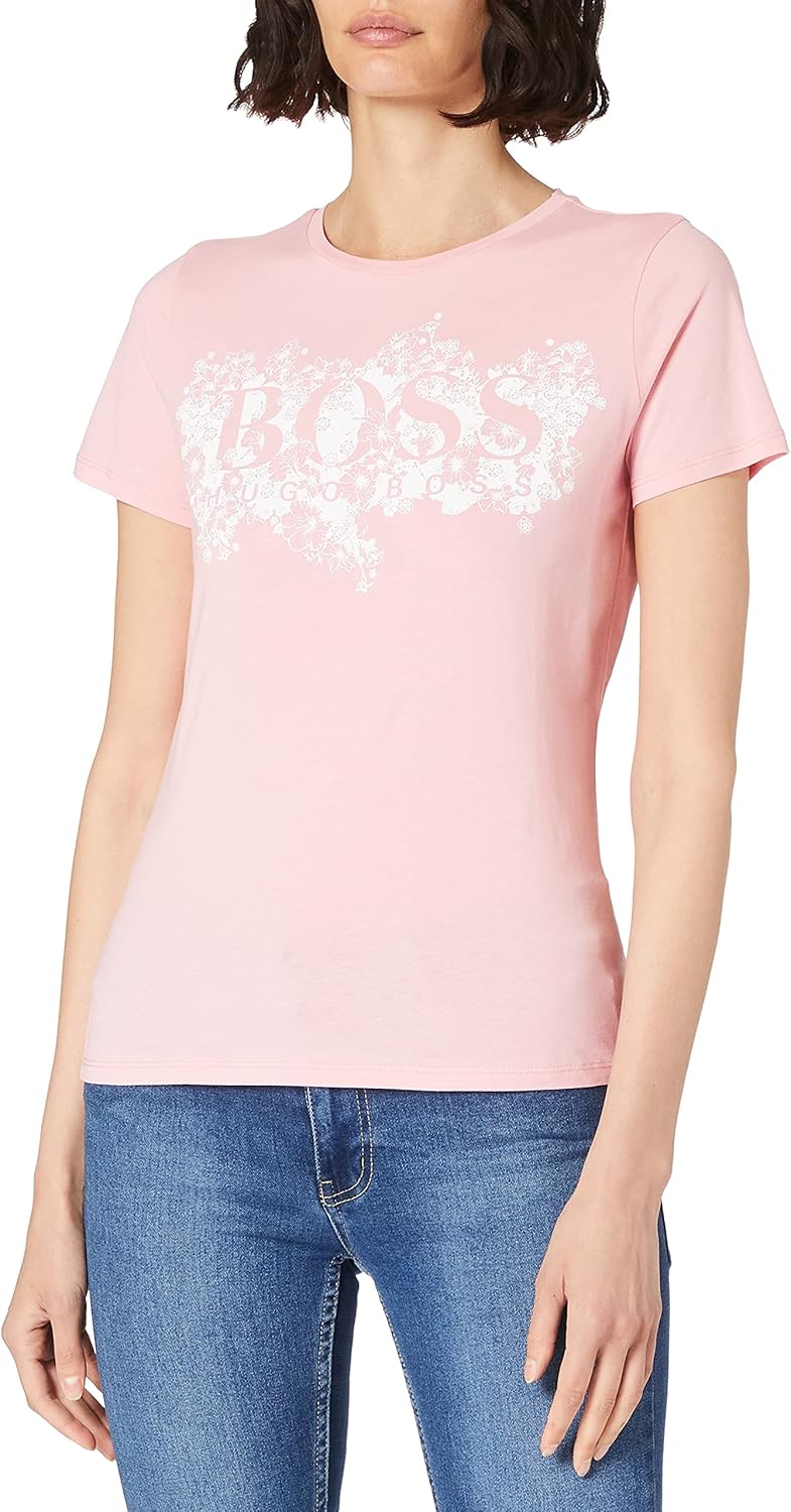 Hugo T-shirt Donna In Cotone 100% - Maglietta Oversize Comfortevole, Modello Tee_B_3