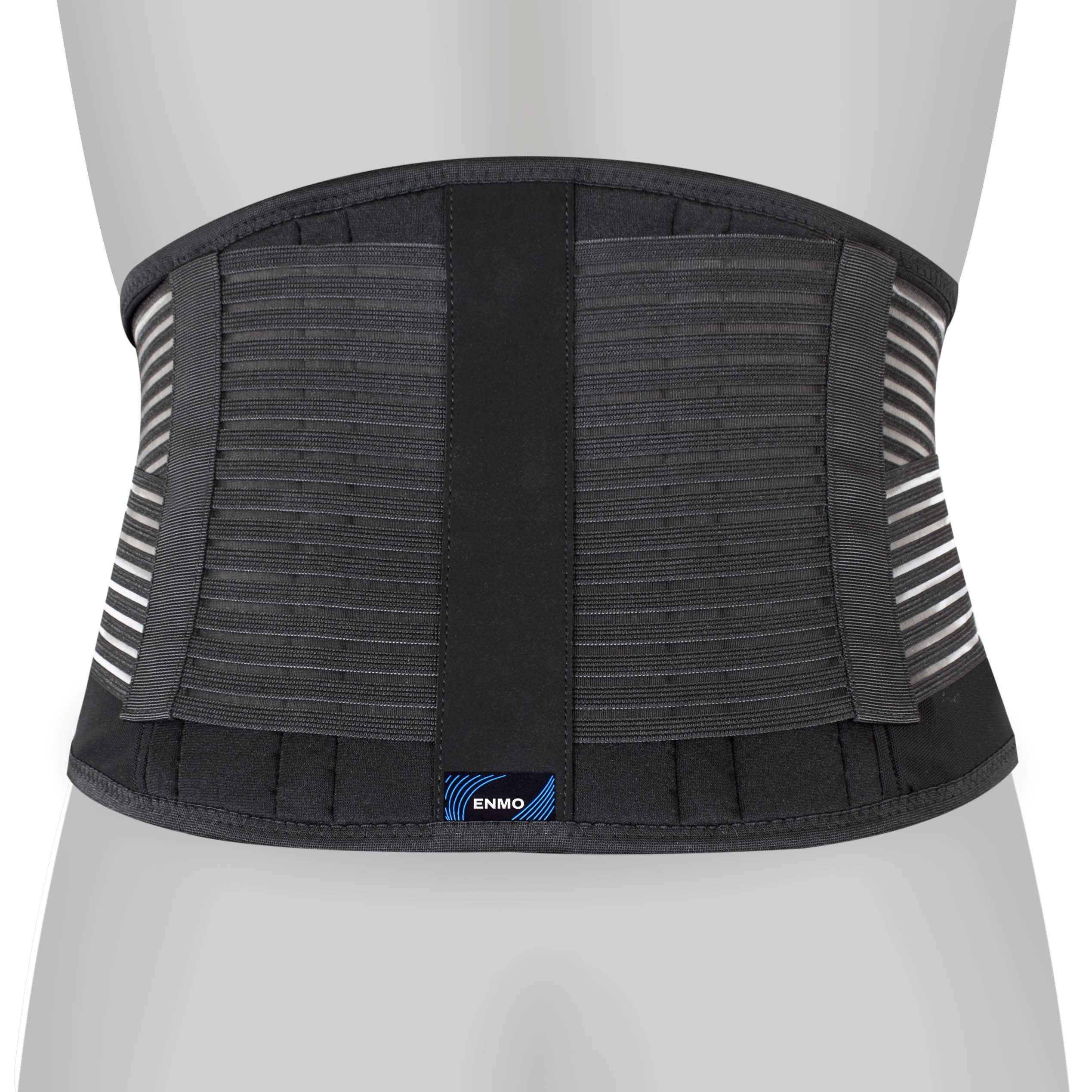 Enmo Max Back Support - L, Back Support Belt, Back Prace, Lower back Support, Lumbar Support Belt, Back Braces For Lower Back Pain, Siatica Pain Relief, For Men And Women