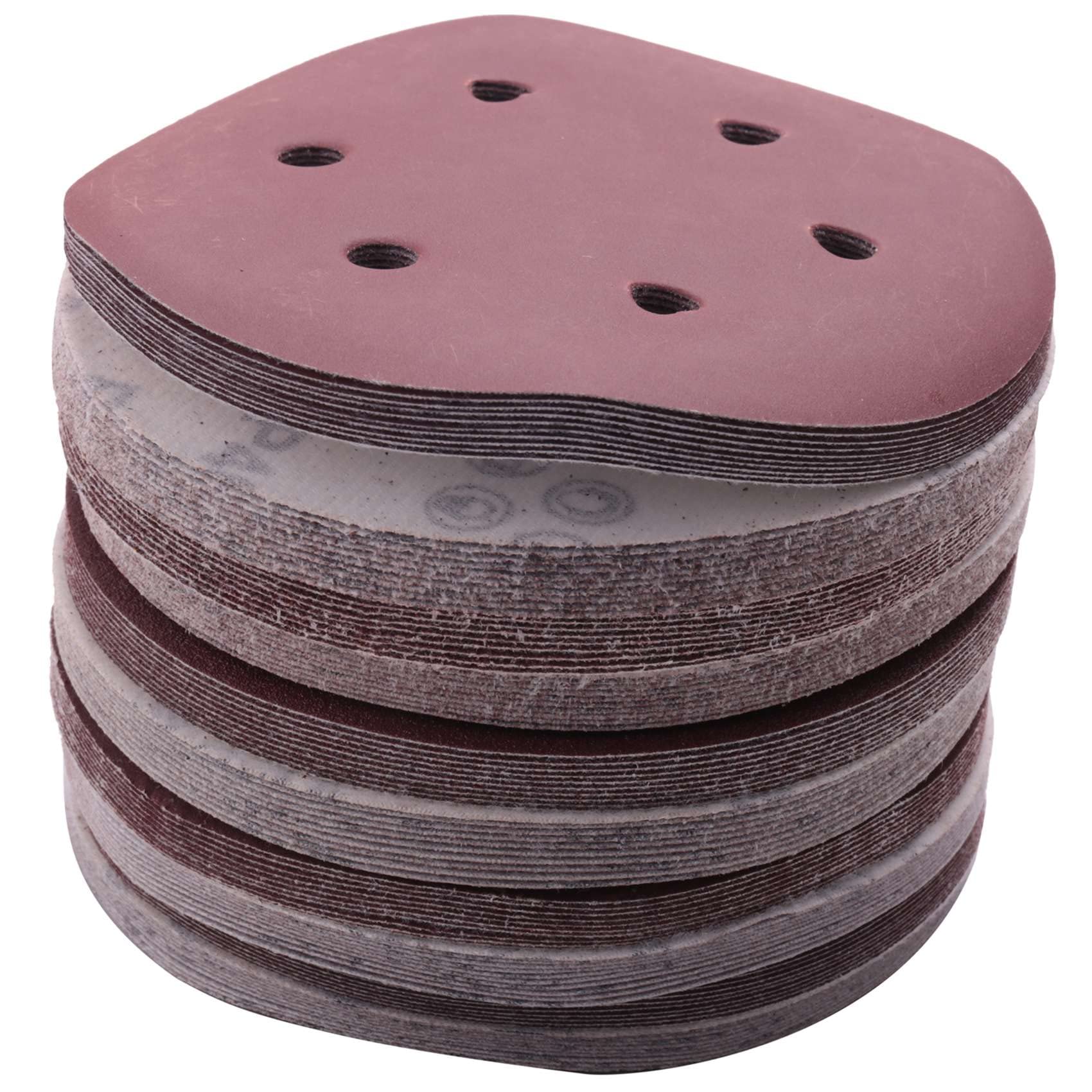 Jcevium 150mm Sanding Disc, 6 Inch and Loop Sanding Pads, 100 Pcs Sandpaper Set Grits for Random Orbital