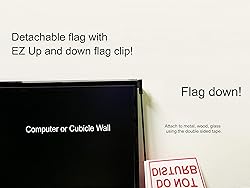 Do Not Disturb Desk Flag with Flag Up Flag Down 360