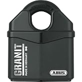 Abus 37RK/80mm Granit Plus Padlock | ABUS Plus disc cylinder, anti-tamper protection, corrosion-resistant granite coating, 2 keys with LED, security card included