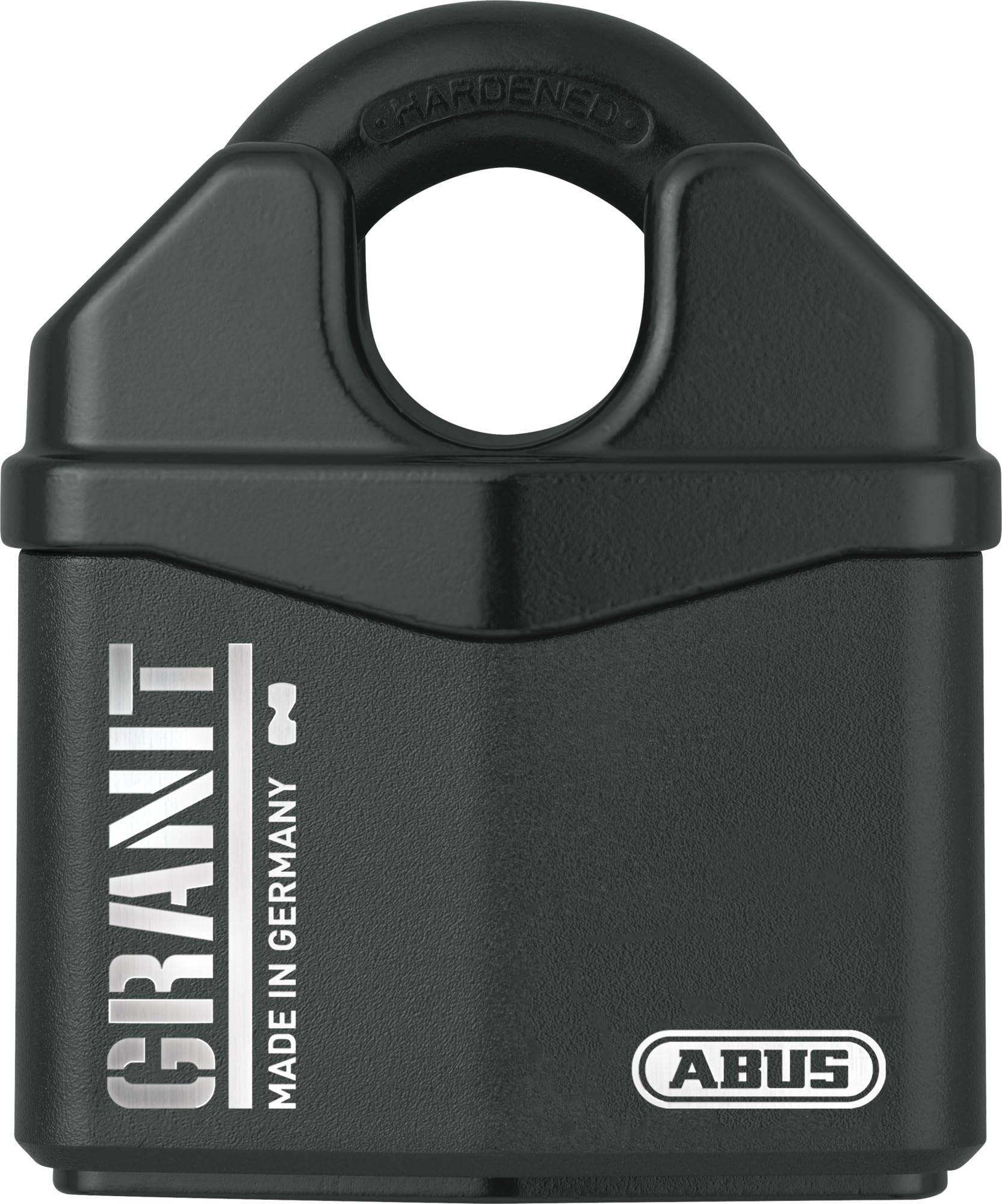 ABUS Granit 37RK/80 SZP Premium Padlock for the Highest Demands, Increased Shackle Protection, Security Level 10, Includes 2 Keys and Security Card, Black, 79172, 80 mm