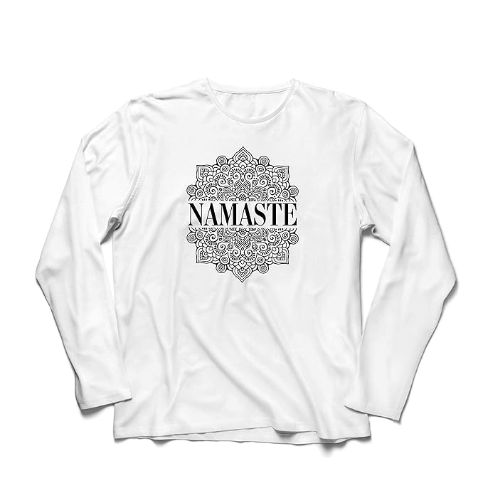 lepni.me Camiseta de Manga Larga para Hombre Meditación Yoga ...