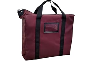 Cardinal bag supplies Briefcase Style Locking Document Bag (Burgundy)