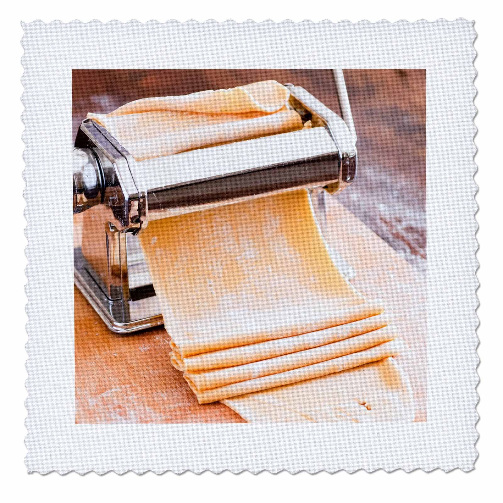 3dRosePasta Machine with Dough, South Africa. - Quilt Square, 12 by 12-Inch (qs_208065_4)