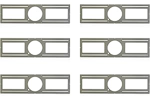 OHLECTRIC Recessed LED Light Plate - Slim Light Kit Bracket - New Construction Light Mounting Plate with Notches - Steel, Pack of 6 (26" Flat Rough-in Plate for 4" Models) - OL-39582