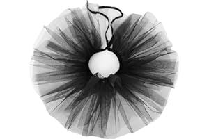 Huralona Renaissance Neck Ruffle Collar Cape Retro Tulle Ruffled Collar Clown Layered Victorian Ruffle Collar