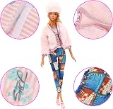Miunana 28 Doll Clothes Set for 11.5 inch Dolls Winter Outfit Pack view 8