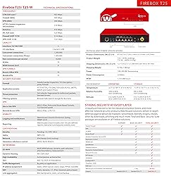 WatchGuard Firebox T25-W Network Security Appliance