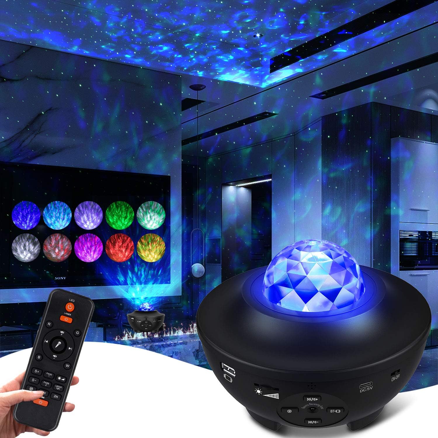 Star Projector Galaxy Star Lights Projector LED Projector Lights ,360