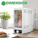 Nutrichef Vertical Rotisserie Oven 10L Shawarma Kebab Maker Kit White view 6