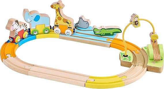 fisher price zoo train giraffe elephant monkey