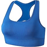 TomTiger Sports Bras for Women High Impact Racerback Removable Padded Seamless Yoga Workout Activewear Bra