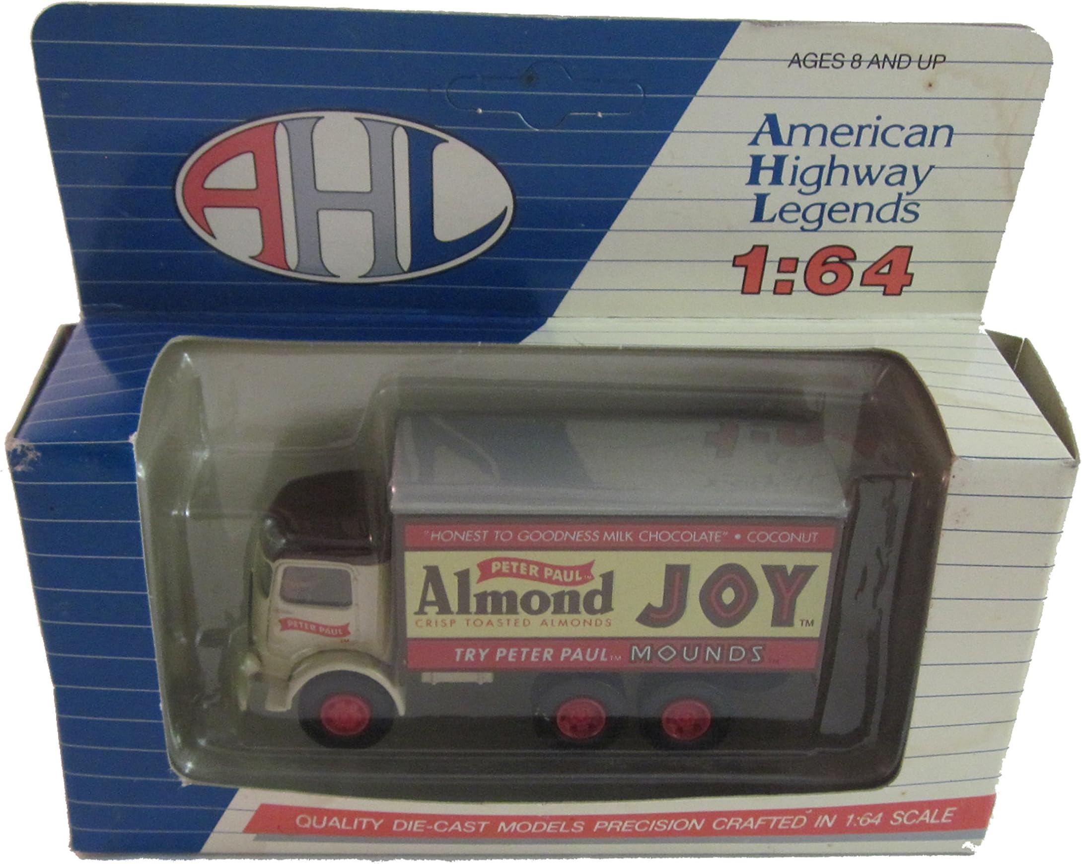 Hartoy Die Cast Truck Model# LO 2013: Mack CJ Delivery Truck with Peter Paul Almond Joy Logo, 1/64th Scale