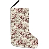 uinwk 16 Inches Rustic Country Christmas Stockings, Farmhouse Christmas Stockings, Xmas Stockings, Vintage Christmas Stockings, Christmas Socks Decoration