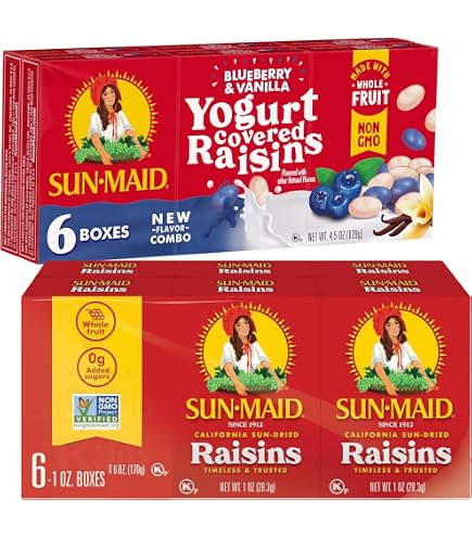 Amazon.com: Sun-Maid California Sun-Dried Raisins & Vanilla Yogurt