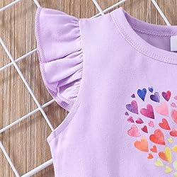 Girls Valentines Day Dresses Heart Print Dress