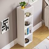Vida Designs Oxford 4 Tier Cube Bookcase White Wooden Shelving Storage Unit view 7